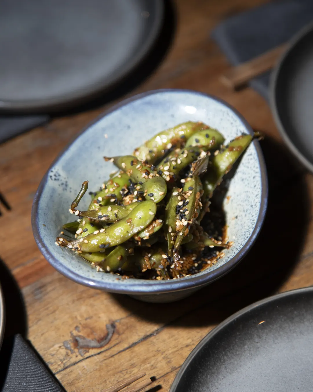 Edamame salteado